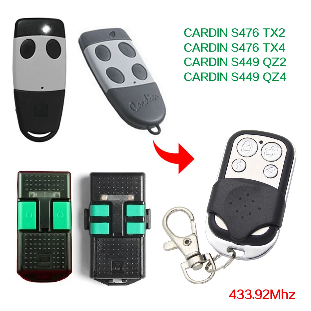 CARDIN S476 TX2 TX4 S449 QZ2 QZ4 пульт дистанционного управления 433 92 МГц ворота гаража двери