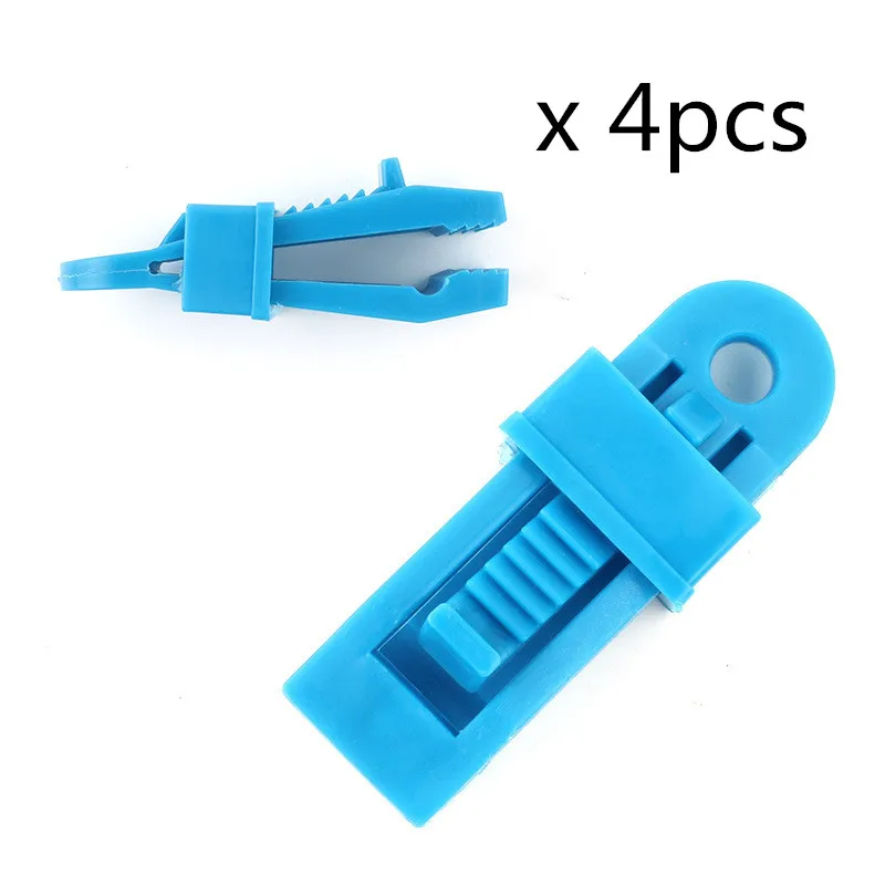 blue x4 Большой размер, лодка, прицеп, крышка для парусины и брезента, защелкивающаяся основа, зажим для палатки для кемпинга, тент, зажим для навеса, каноэ, байдарка, Аксессуары для велосипеда - Цвет: blue x4