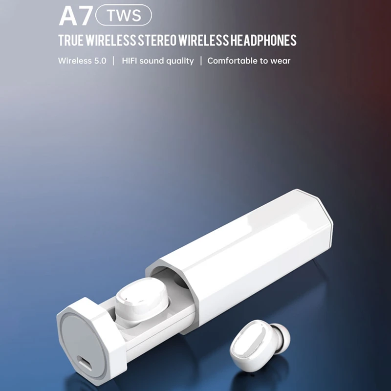 Wireless Bluetooth Earphone5 0 A7 Tws Wireless Headset with Charging Box Sports Earphone Led Power Display