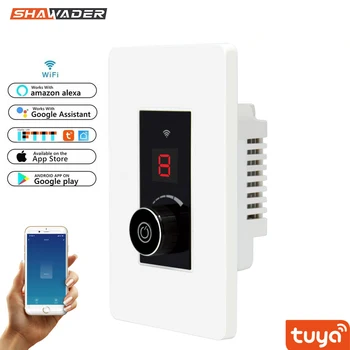 

WIFI Smart Dimmer Wall Light Switch Knob Infinite Intelligent US Regulation 360 free Rotary Rotation Tuya Remote Voice Control