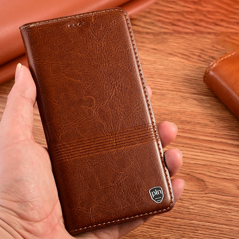Чехол из натуральной кожи для XiaoMi Redmi Note 5 6 7 8 8T 9 9S Pro Max роскошный Магнитный