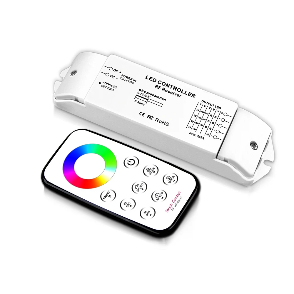 Беспроводной пульт дистанционного управления Bincolor T3 с R4 RGB светодиодным диммером