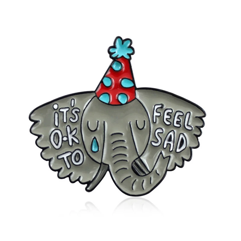 Новая инновационная модная брошь в форме слона Шляпы значок ювелирные изделия