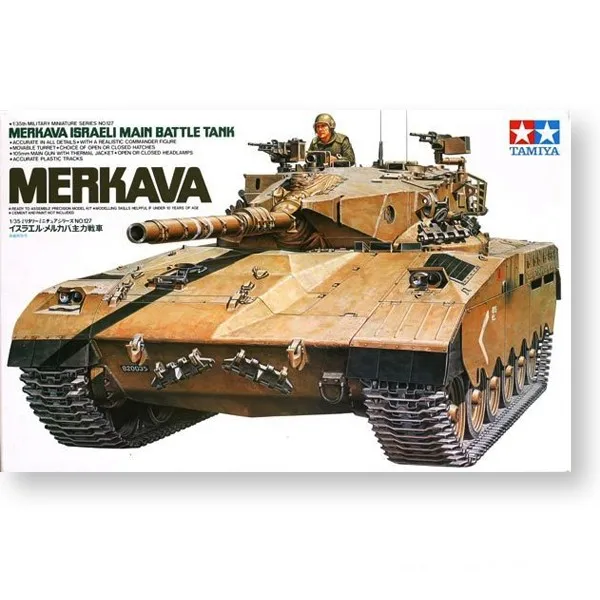 Tamiya 35127 масштаб 1/35 г. боевой танк из Израиля Меркава демонстрационная