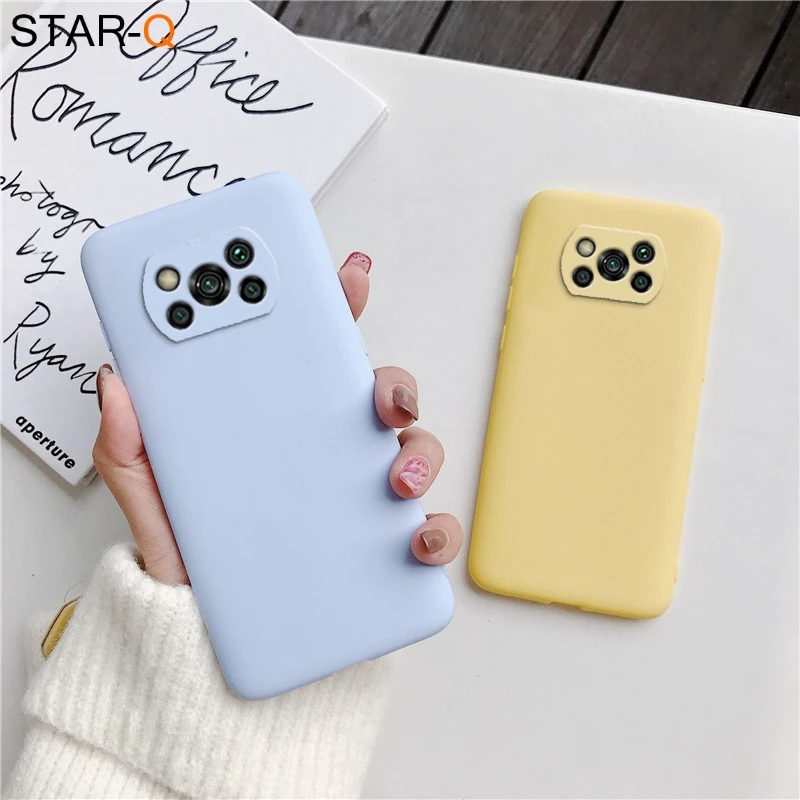 samsung flip cover Candy Color Frosted Silicone Phone Case For Xiaomi Poco X3 Nfc F2 F3 Pro M3 Pocophone F1 global Matte Soft Tpu Back Cover Cases arm pouch for phone