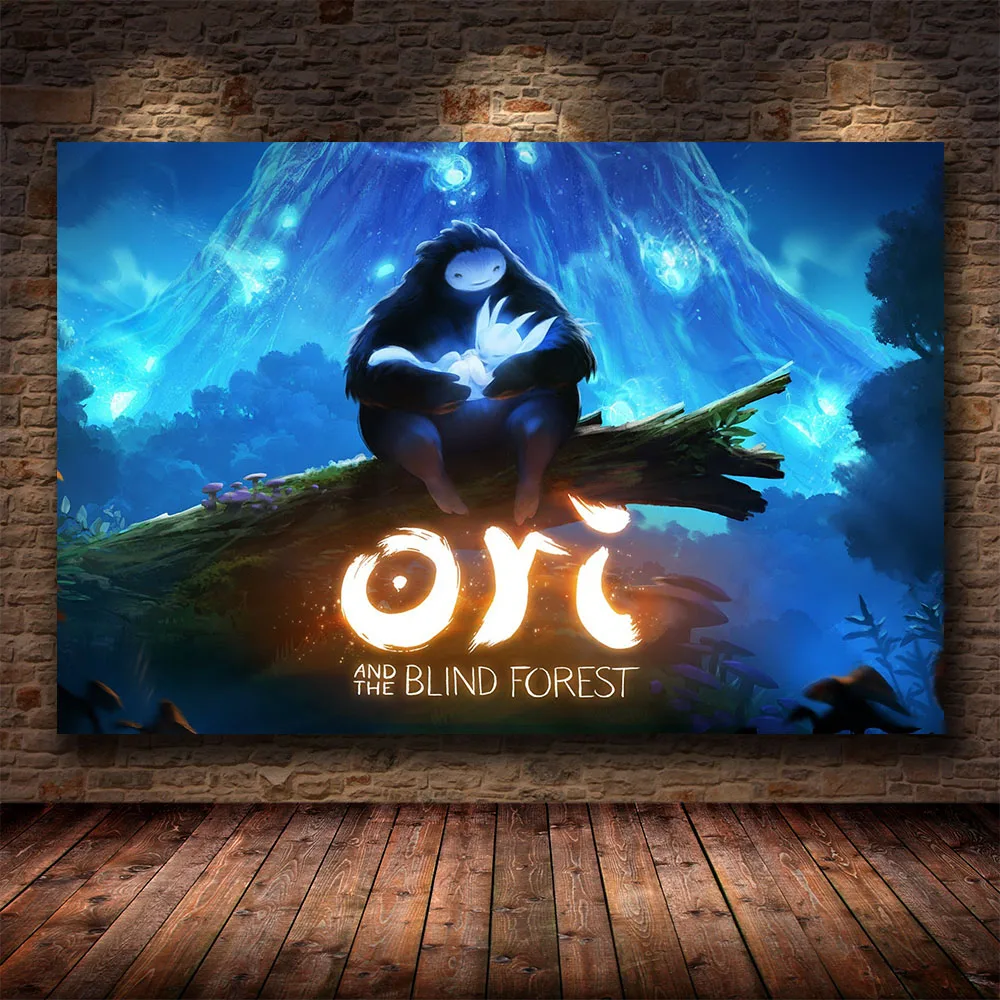 Игровой плакат декоративная картина ори и слепой лес на HD холсте Картина