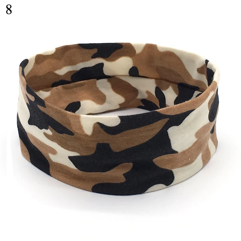 ladies headband Camouflage headband Sport Absorbent Headband unisex Cycling Yoga Sweatband Cotton Hair Bands Head Sweat Bands Sports Safety New wedding hair clips