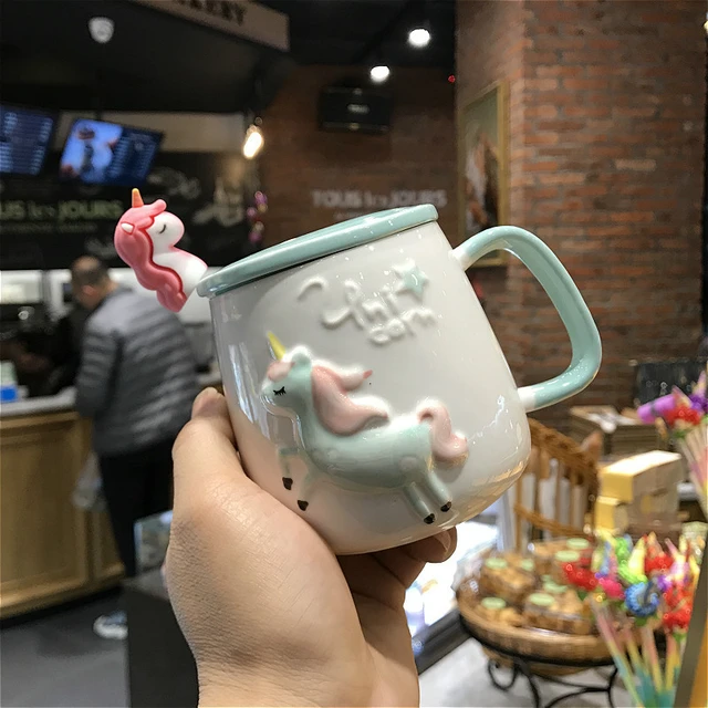 Tasse avec Couvercle Licorne