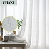 CHAXI Cotton and Linen Fabric White Tulle Sheer Curtains for Bedroom Window Living Room Kitchen Modern Voile Cortinas Drapes 1
