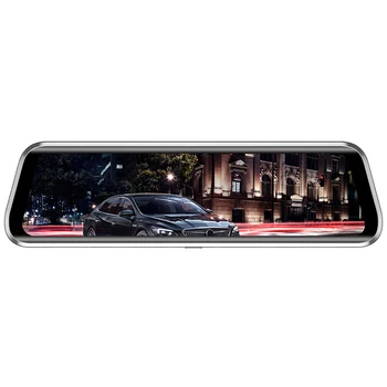 

Car DVR Camera 9.66 Inch 1080P Full Screen Dash Cam Recorder Car Rearview Mirror G-sensor WDR ADAS 24-hour parking monitoring