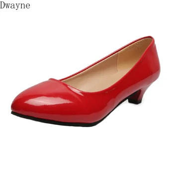 

2020 new thick with round head versatile comfortable simple wind work single shoes women