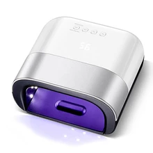 Безболезненный Сушилка для ногтей УФ светодиодный светильник для ногтей маникюр 48 Вт льдинка светильник все для ногтей сушильная машина ЖК-дисплей УФ гель сухой дизайн ногтей