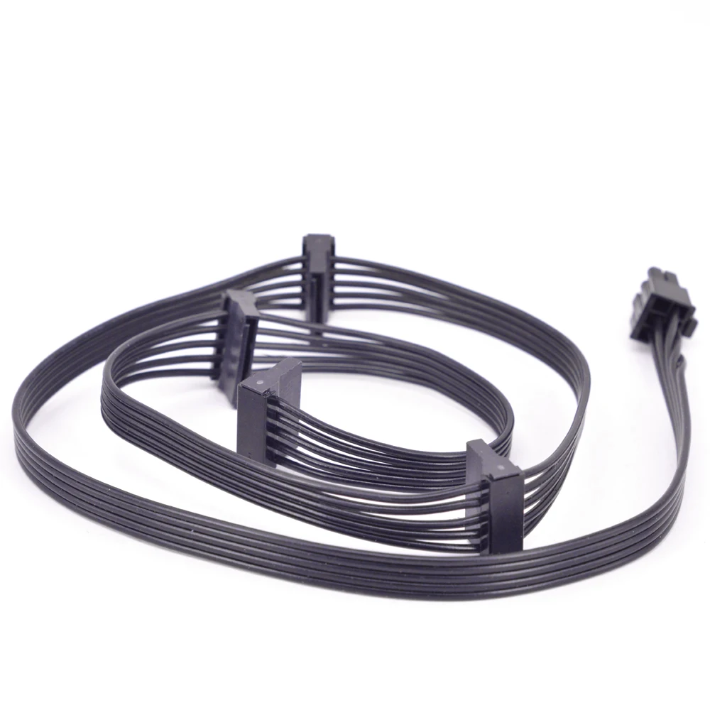 Cabo Conversor de Fonte de Alimentação Pinos para Sata 15pin para Foco Marítimo Plus Foco Dourado Mais 850fx 750fx 650fx 550fx - Imagem 2
