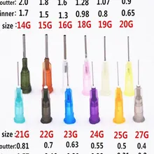 Liquid-Dispenser-Needles Glue Dispensing Tapered Availlable Steel for 100PCS 9-Models