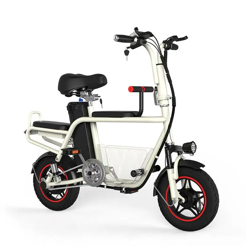 12 Inch Parent-Child Electric Bicycle Bike Two Wheels Electric Bicycles 400W 48v 35KM/H Electric Scooter With Seat For Adult