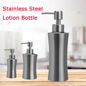 

304 Stainless Soap Dispenser Lotion Bottle Refillable Hand Sanitizer Waist Pack Shower Gel Squeeze Bottles Bathroom Supplies
