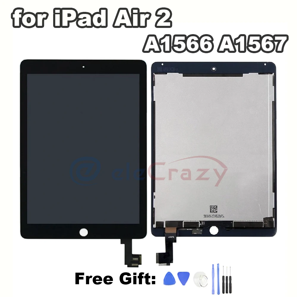 Écran Tactile Remplacement Pour IPad 6 (2018) 9.7 Pouces - Modèles A1893 A1954 - Avec Bouton Home Et Kit D'outils