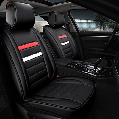 Black no pillow Универсальный чехол для автомобильных сидений для сиденья ibiza altea ateca LEON Toledo Ateca exeo IBL arona все модели автомобильные аксессуары - Название цвета: Black no pillow