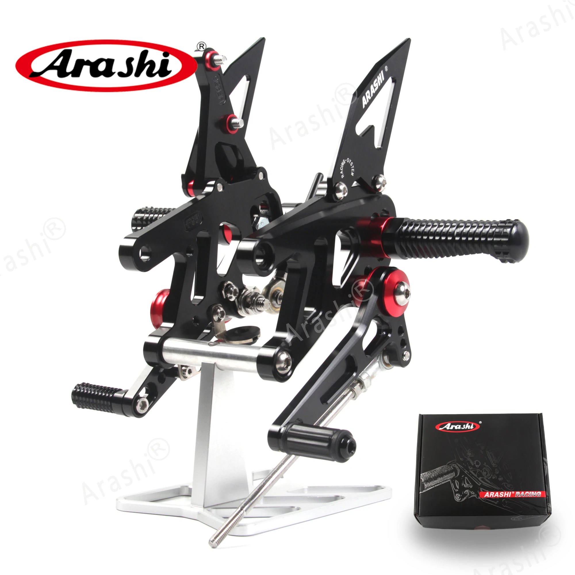 

Arashi 1 комплект для APRILIA RSV4 2013-2016 CNC регулируемые подставки для ног, подставки для ног, задние подставки/GP Shift FACTORY APRC ABS