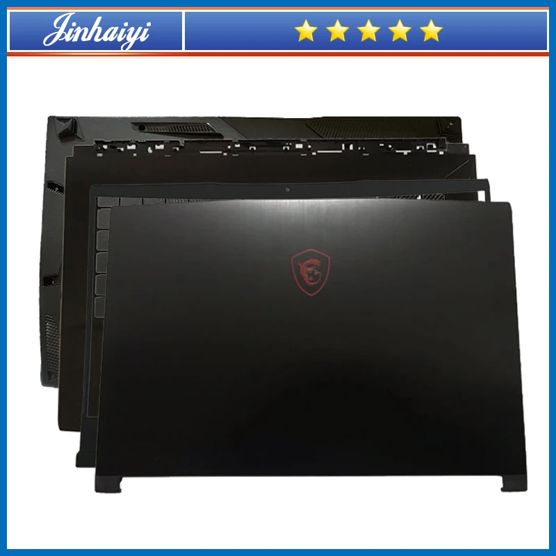 Laptop Shell para Msi Gf63 Gf63vr 8rc 8rd Ms16r1 Tampa Superior Borda da Tela Descanso de Palma Fundo Tampa Inferior Dobradiça Case