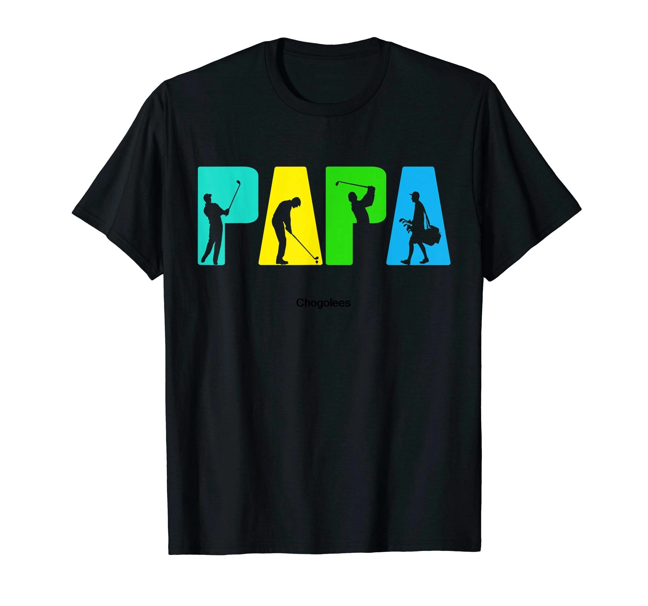 Ретро Гольф Papa рубашка для гольфа. Футболка гольфа в подарок на день отца |