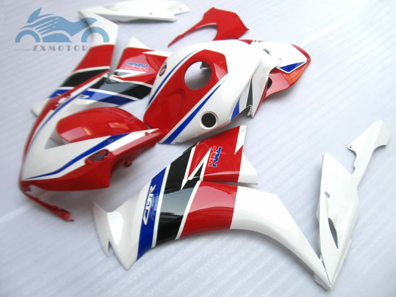 Красный белый впрыска обтекателя комплект Подходит для Honda CBR1000RR 2012- CBR 1000RR 12-15 ABS пластик спортивный обтекатель комплекты кузова kk02