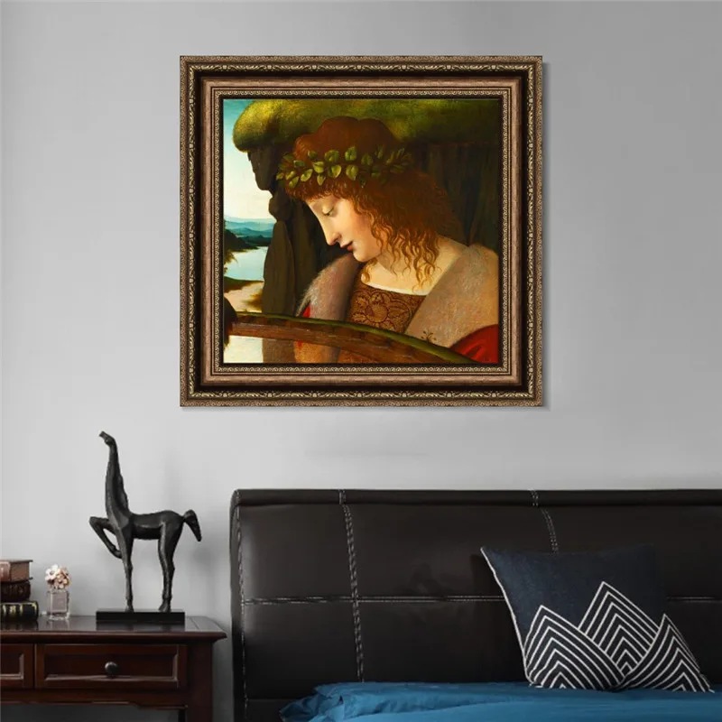 Canvas Painting Prints And Posters Wall Art Picture By Leonardo Da Vinci For Living Room Drawing Decor Unframed | Дом и сад