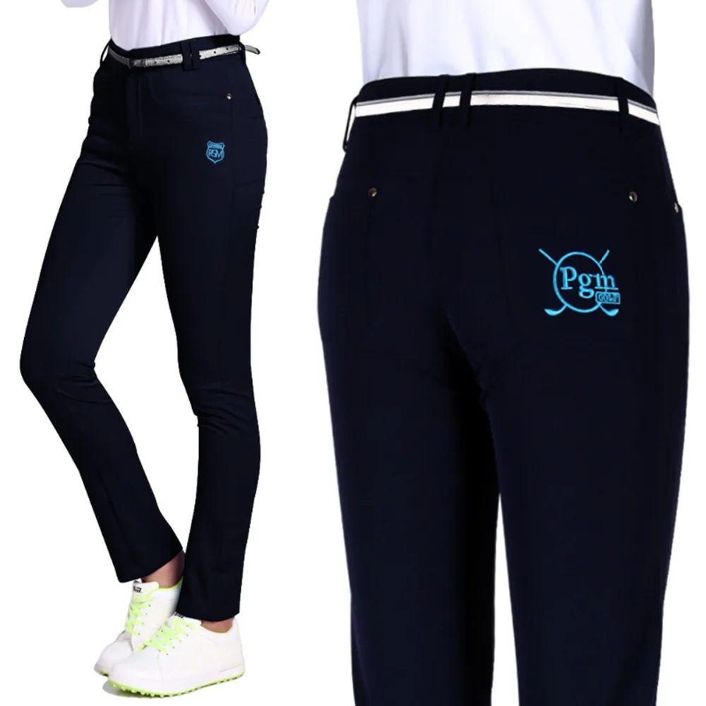 Most Popular vl0Gd PGM Lady Women Golf Pants Trousers Hight Elasticity Sportwear female Slim Pant Trouser pencil Golf Tennis Sports Pant Solid