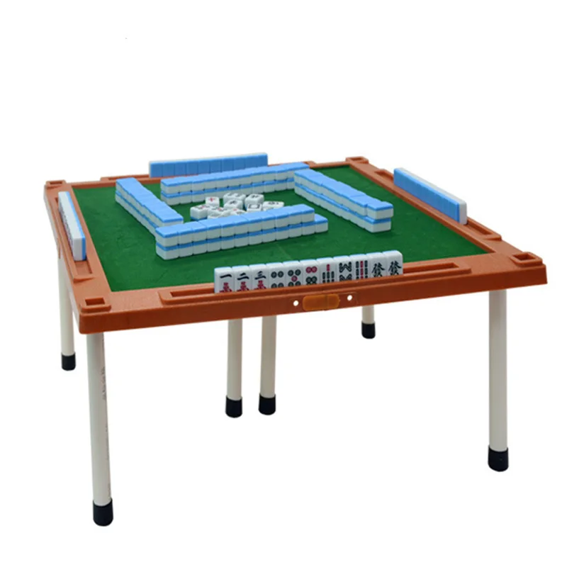 

NEW Portable Mahjong Mini Majiang with Table Foldable Traditional Chinese Family Board Game Indoor Entertainment Game Mah-jong