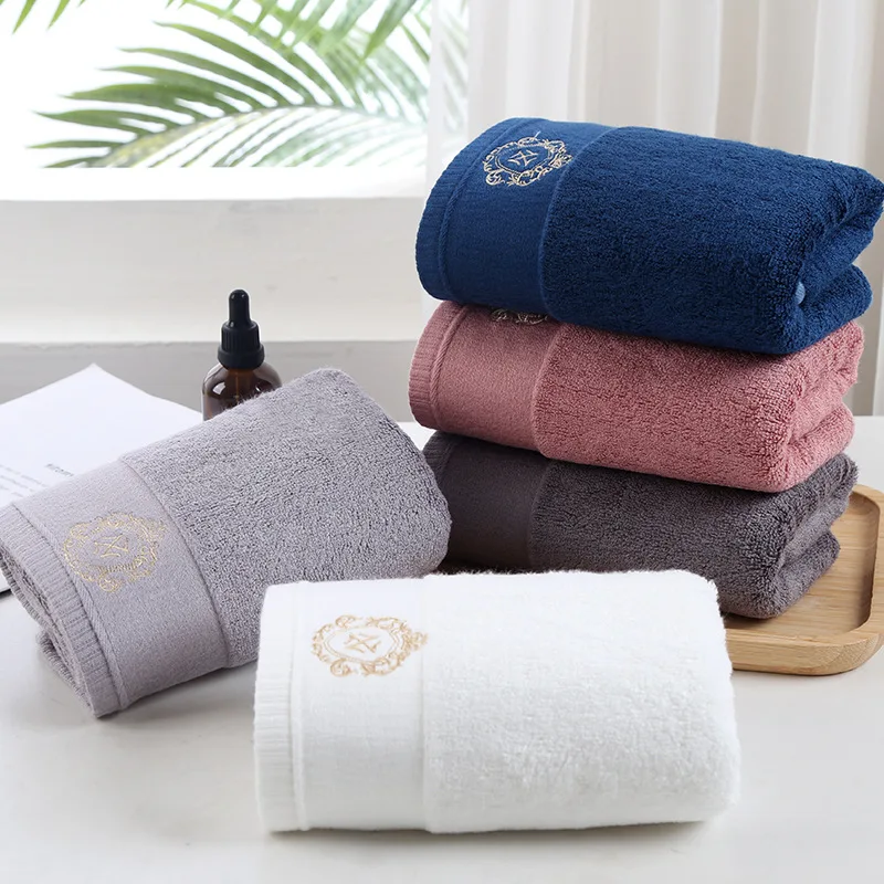 New Luxury Embroidery Adult Face Towels Bathroom 160x80cm Large Bath Cover Hotel For Home Blanket Decoration Terry Wedding Gift