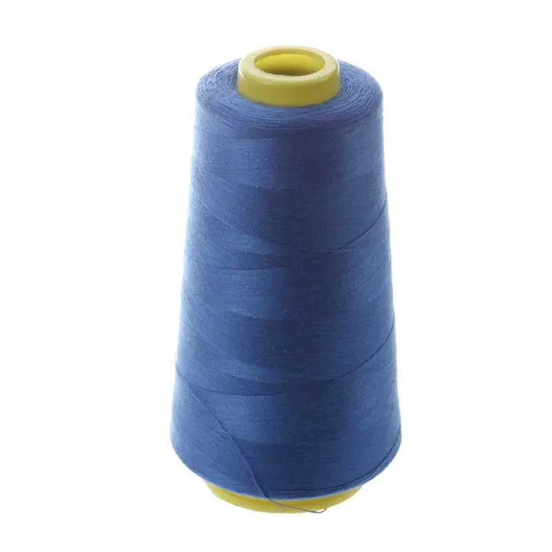 

Durable 3000 Yards Overlocking Sewing Machine Industrial Polyester Thread Metre Cones Color Polyester Sewing Thread (sky blue)