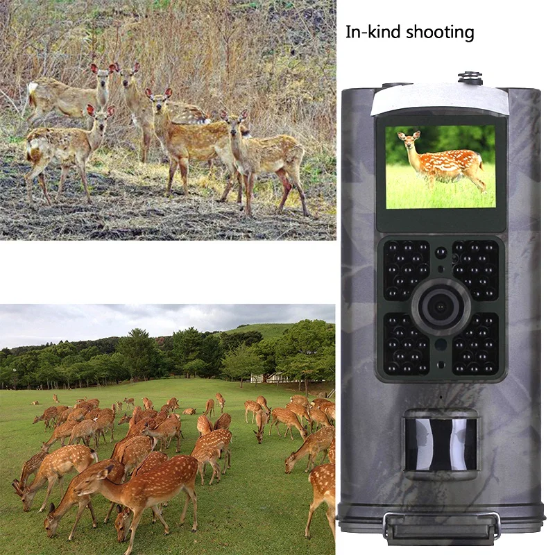 16Mp охотничья камера для дикой природы Hc700A Инфракрасные светодиоды фото ловушки камера ночного видения видеонаблюдение