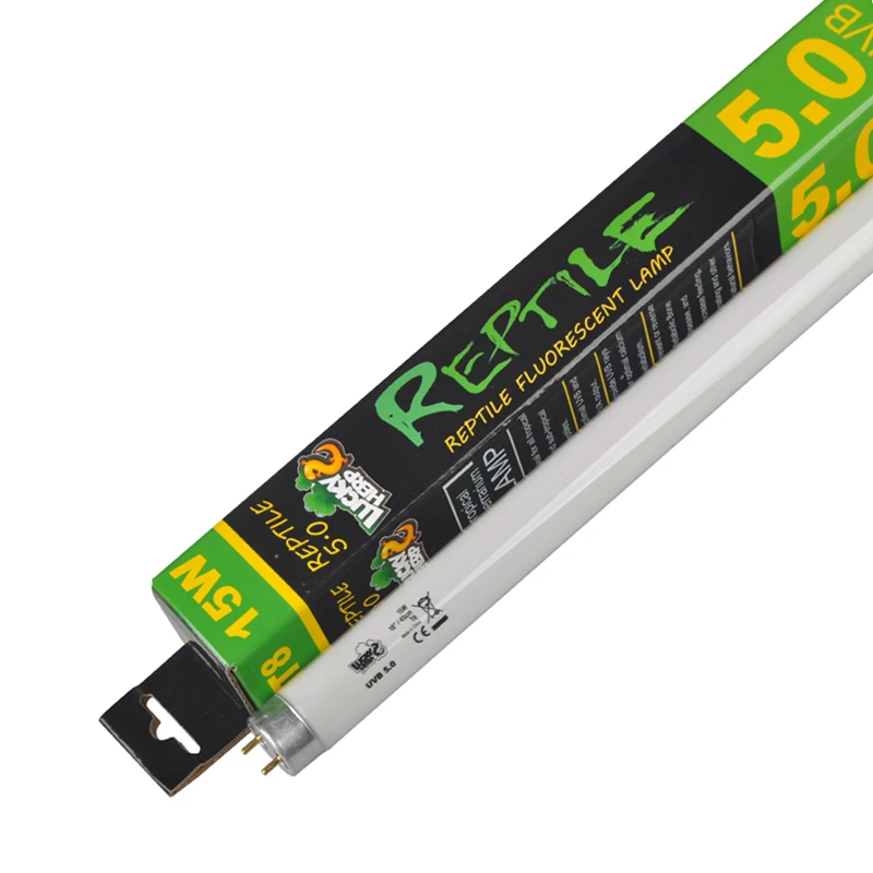 5.0 Tropical Terrarium Lamp Reptile Fluorescent Light Tube UVA UVB Bulb T8 15 Watt 45cm reptile heating lamp,reptile light bulb,reptile lamp bulb