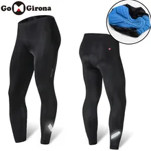 Новые мужские зимние ветрозащитные велосипедные штаны для верховой езды, отражающиеся велосипедные брюки для фитнеса с 3D гелеобразный стеганый