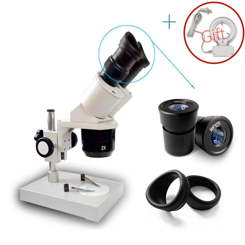 US $89.93 Pcb Soldering 20x 40x Binocular Stereo Microscope Mobile Repair Tool With Gift Fluorescent Light