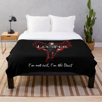 

LUCIFER Throw Blanket Soft Sherpa Blanket Bed Sheet Single Knee Blanket Office Nap Blanket
