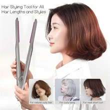 2 в 1 щипцы для завивки волос выпрямляющая машина щипцы для укладки волос Выпрямитель для волос роликовый стайлер инструменты для завивки светодиодный дисплей