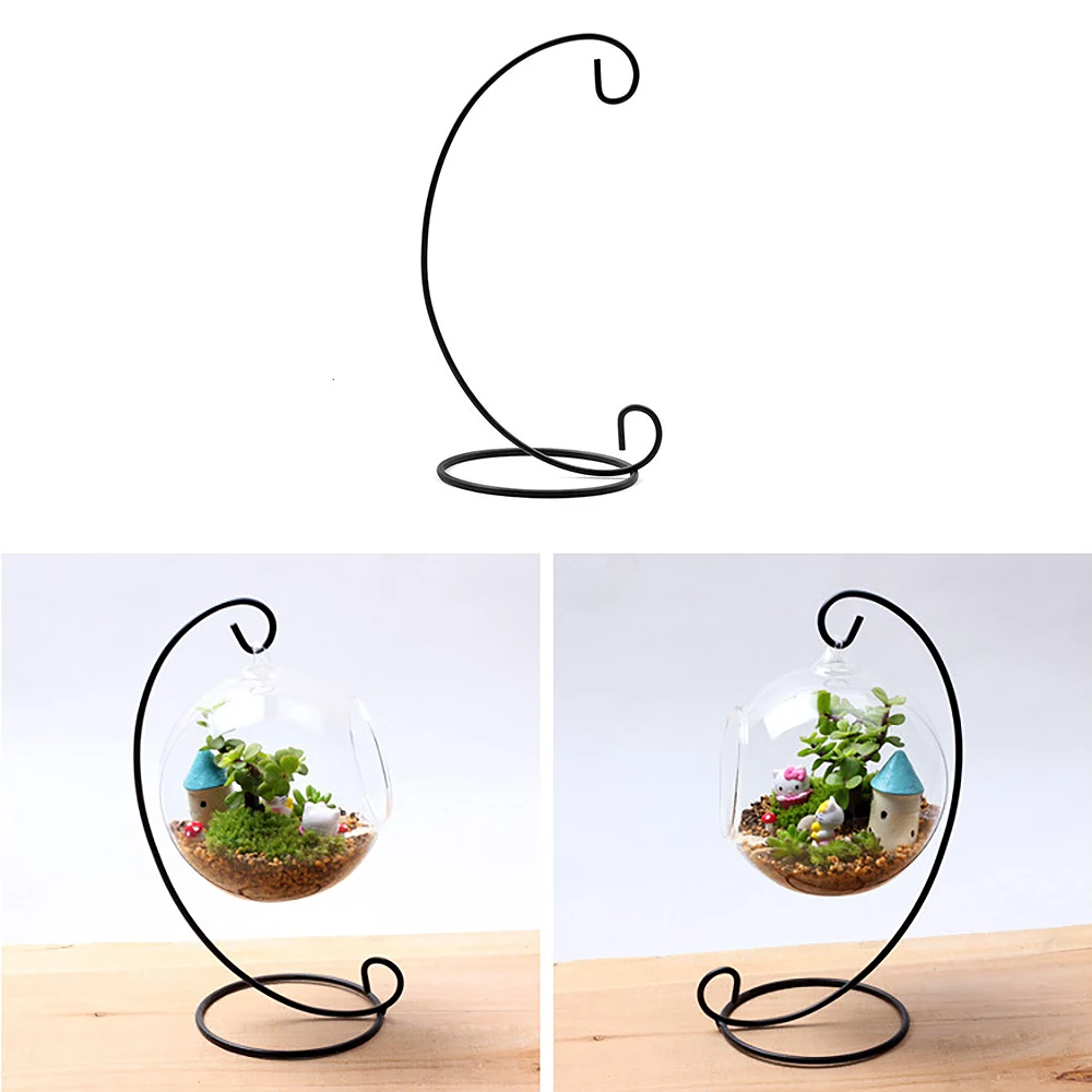 

Creative Iron Metal Candlestick Stand Home Decoration Lantern Stand Hanging Candlestick Glass Globe Candle Ornament Holder