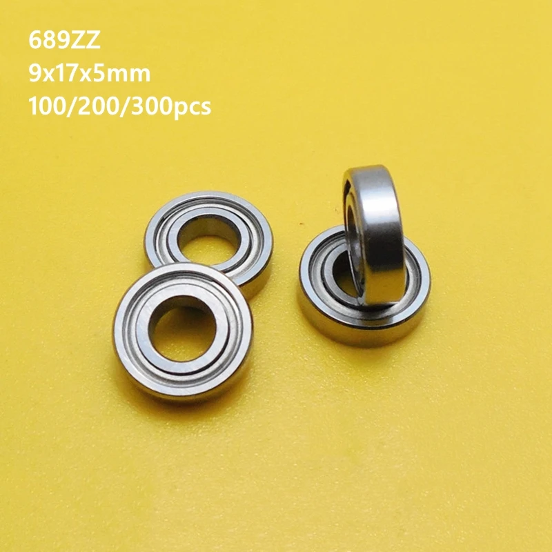 100/200/300 шт 689ZZ миниатюрный шариковый подшипник 689 689Z 2Z экранированный крышка