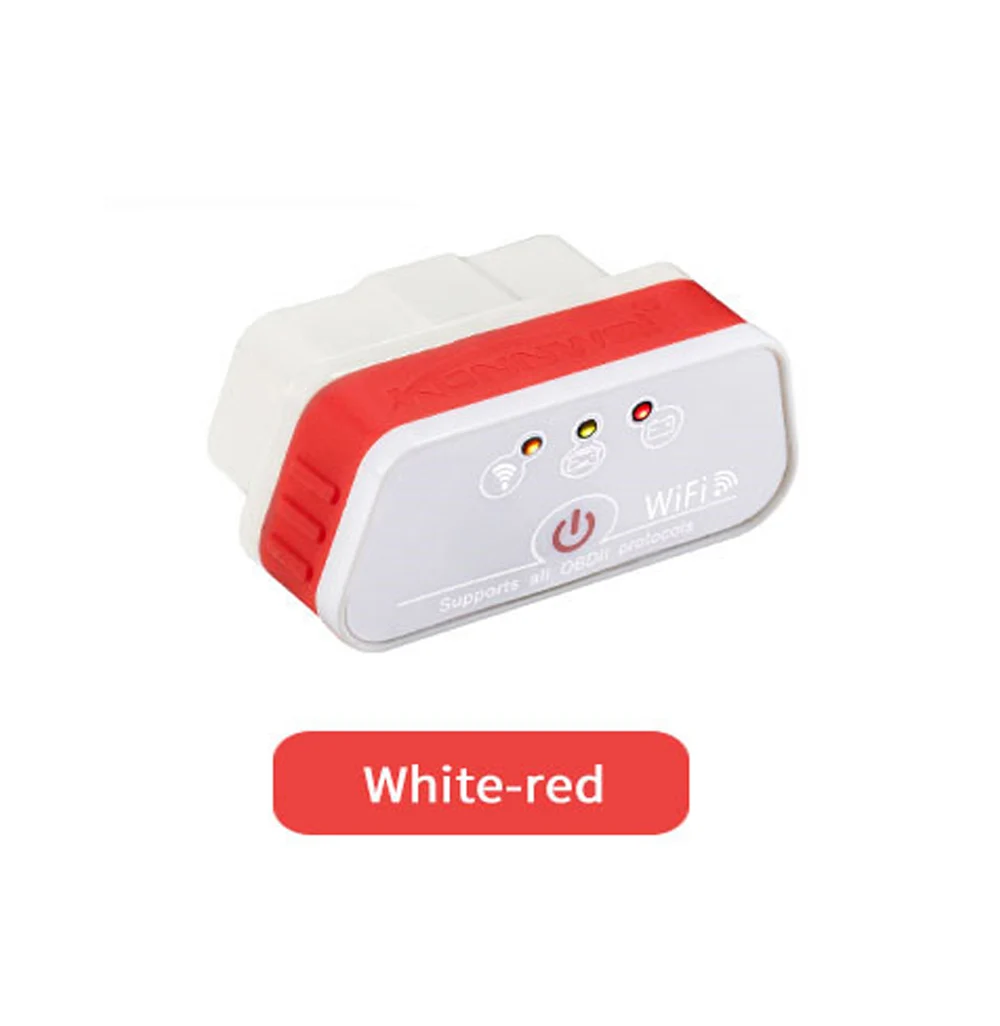 KONNWEI KW901 Bluetooth Автомобильный детектор неисправностей двигателя детектор сканер диагностический сканер считыватель для Android/iOS/PC CA - Цвет: White-red