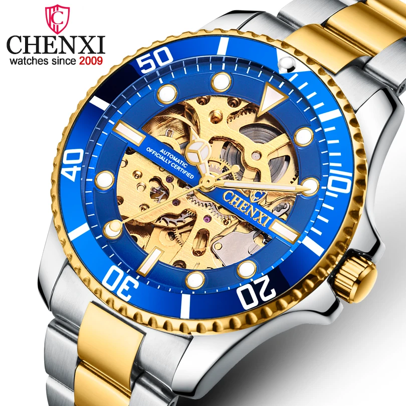 

Hot Sale Automatic Mechanical Watch Men's Stainless Steel Waterproof Business Clock Male Watch Mechanical Relogio Masculino 2020