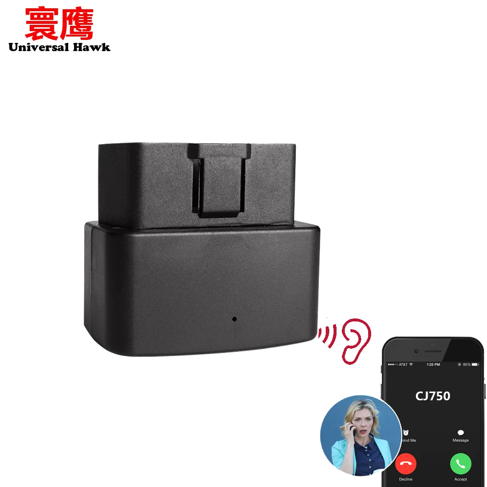 16 контактный Автомобильный GPS Трекер OBD GSM OBDII устройство слежения за