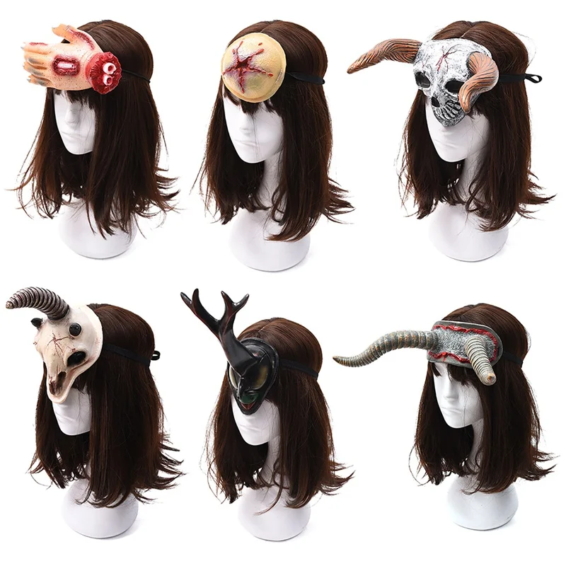 Изысканная повязка на голову для Хэллоуина бутафорские черепа кости ужасы