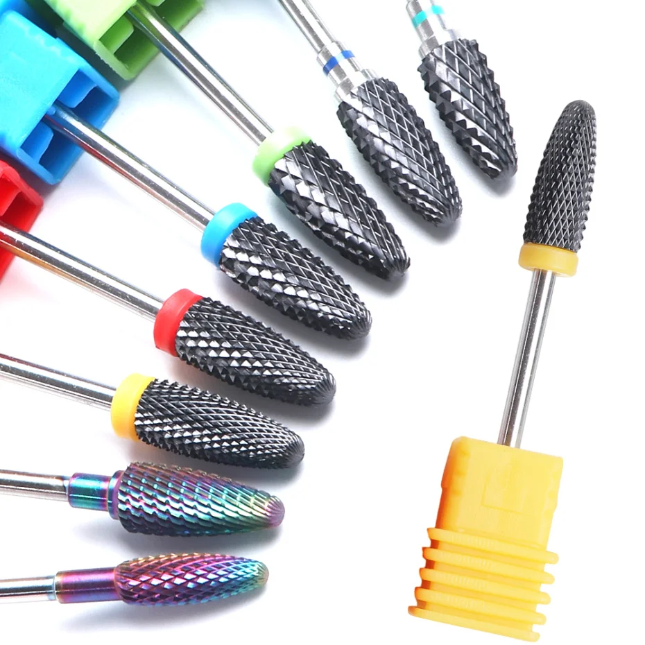 1pc Nail Drill Bits Carbide Electric Tungsten Rotary Manicure Machine Milling Cutters Nail File Pedicure Accessory Tool LACS1-27