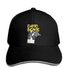 Усиленная винтажная бейсболка с изображением Дэвида Боуи Live Santa Monica 72 Star ViP, уникальная бейсболка g. Mans, бейсболка с козырьком