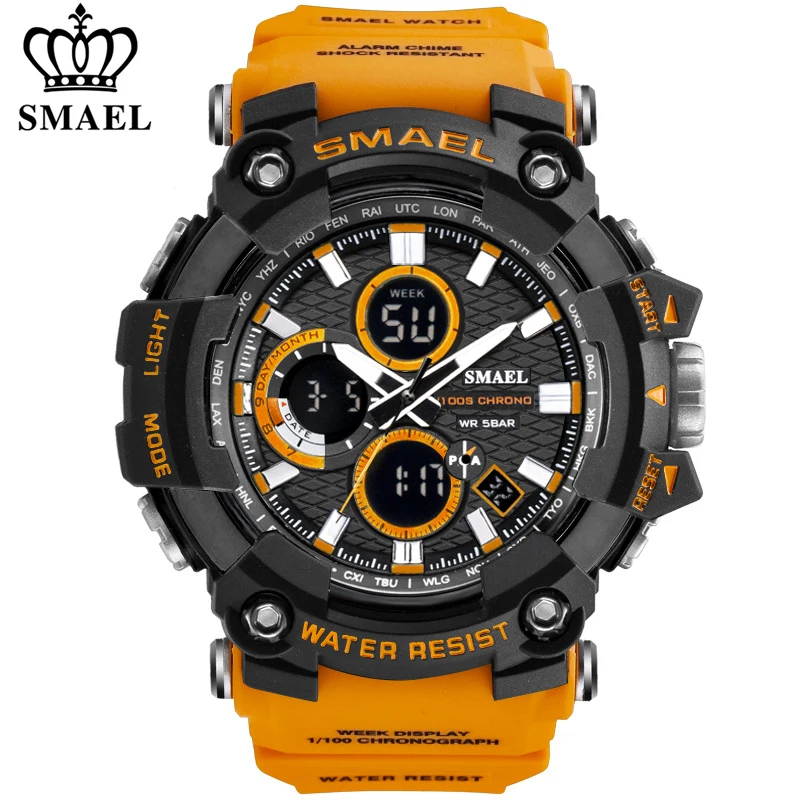 Best Buy Digital Clock Quartz-Watch Shock 1802 SMAEL Military Male Sports Waterproof Top-Brand 5ByB855zq