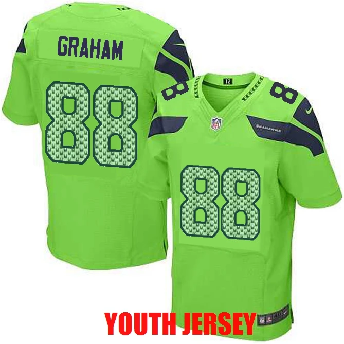 COLOR AS PHOTO SHOWN Сиэтл Jimmy Graham Tyler Lockett Kam канцлер для молодежи Дети Джерси - Цвет: COLOR AS PHOTO SHOWN