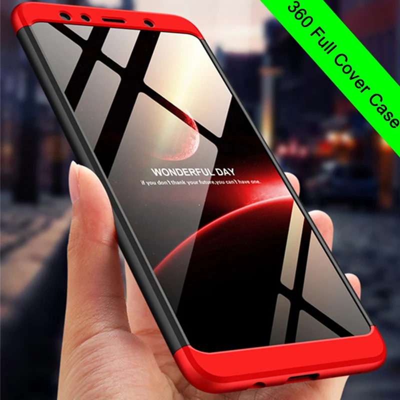 

360 Degree Full Cover Case for Samsung Galaxy S8 S9 Plus S7 Edge Note 8 9 3in1 Matte Case for Samsung A5 2017 A3 A7 A6 A8 2018