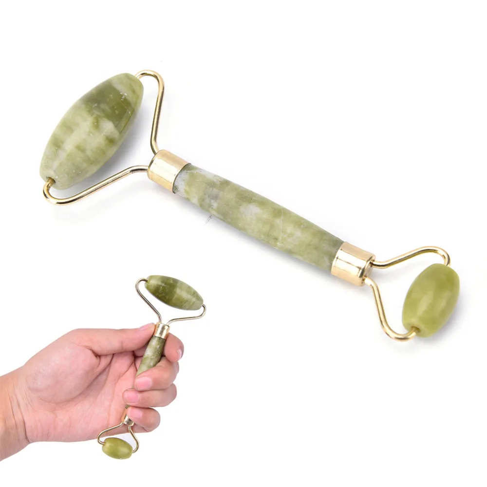 1PCS Natural Facial Beauty Massage Tool Jade Roller Face Skin Thin Massager Relaxation Tool Dropship Face Massager Jade Roller