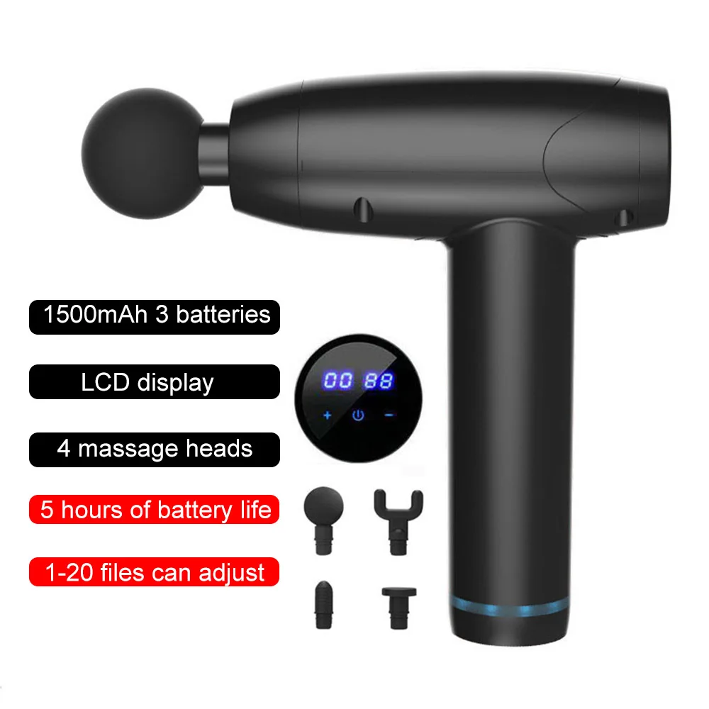 

Electric Massage Gun Deep Muscle Relaxation Body Massager Muscle Pain Relief Muscle Trainer Stimulator Sports Fitness Equipment